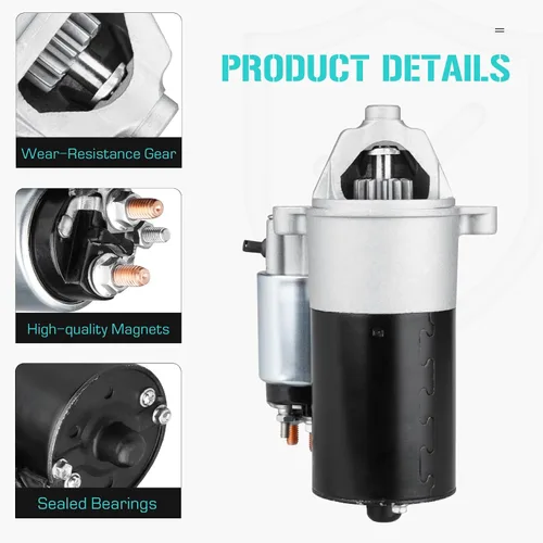 Vista 3 de 410-14042 Arrancador 4.6L 5.4L para Ford Expedition F150 F250 97-98, para Mustang 4.6L 96-04, para E150 E250 03-13, para Mercury Grand Marquis 4.6L