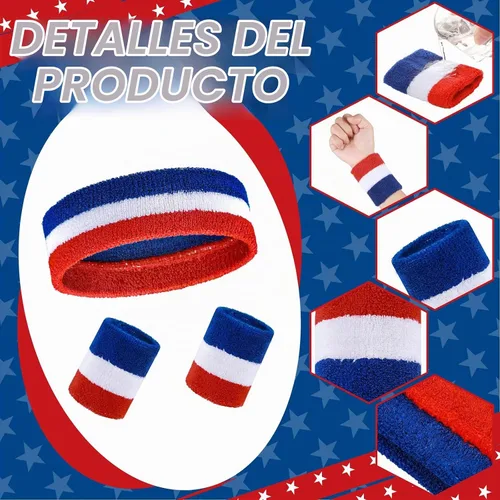 Vista 4 de 6 Pcs Halloween 80s Costume for Men Shorts Headband Socks
