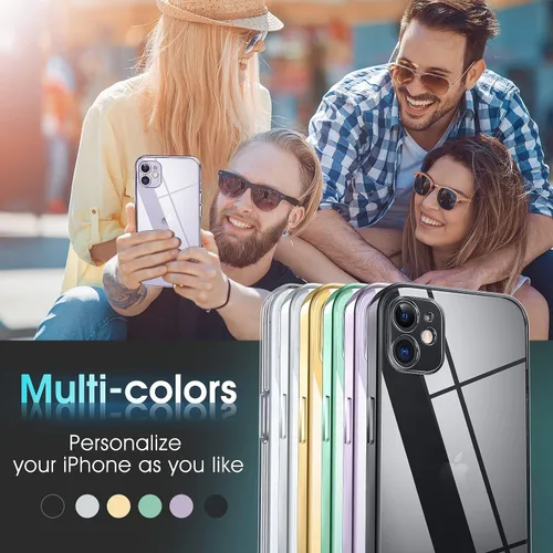 Vista 414 de Supdeal Funda cristalina transparente para iPhone 11, [No se amarillea] [Protección de la cámara] [Probado contra caídas de grado militar] Funda