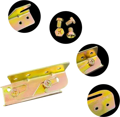Vista 8 de Soportes de riel de cama, conectores de soporte de marco de cama para camas de madera, sujetadores de soporte resistentes sin mortaja, accesorios