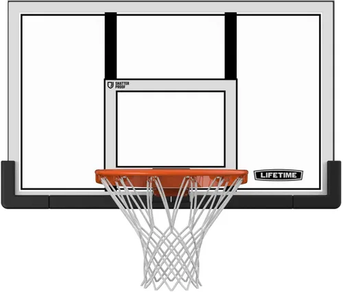 Vista 5 de [Usado] Combinación de borde y tablero a prueba de roturas para baloncesto Lifetime 73729, de 48 pulgadas. Combinación de borde y tablero a prueba