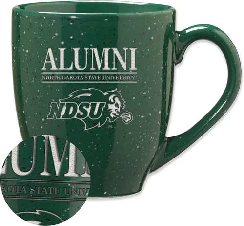 Vista 63 de Rico Industries NCAA Illinois Fighting Illini Alumni - Taza de café de cerámica moteada grabada con láser de 16 onzas