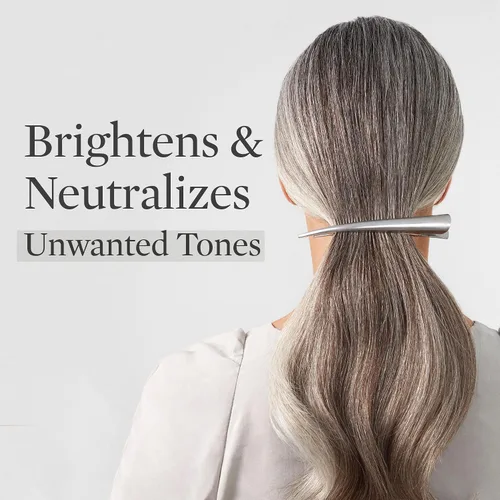 Vista 3 de Better Not Younger Silver Lining - Champú morado para cabello blanco y gris para mujeres mayores de 40 años, fórmula iluminadora y tonificante