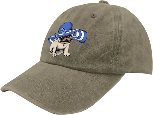 Vista 2 de devor Baseball Caps Pug Dog Baseball Caps, Graphic Cap for Women