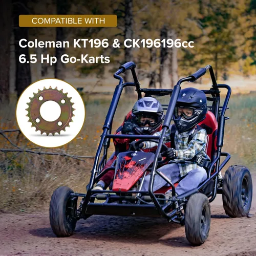 Vista 2 de AlveyTech #420 Cadena 25 dientes piñón trasero para Coleman KT196 y CK196196cc 6.5 Hp Go-Karts