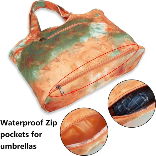 Vista 2 de ZOOEASS - Bolso grande de hombro para mujer, impermeable, multifunción, de nailon, para viaje