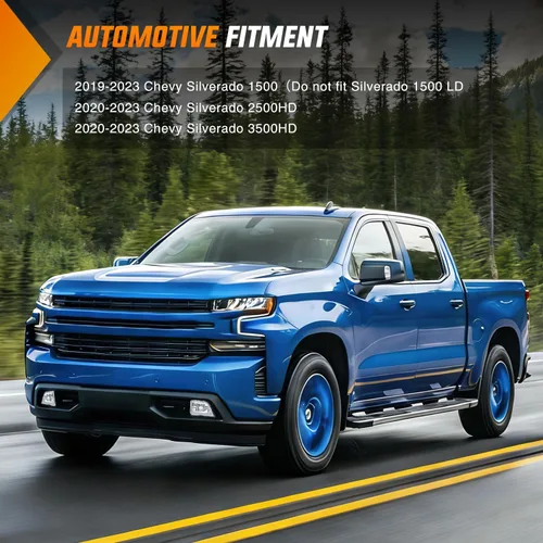 Vista 5 de Nilight - Conjunto de luz antiniebla compatible con Chevy Silverado 1500 2019-2023 Chevy Silverado 2500HD 3500HD 3500HD 2021 2022 2023 2021 2022