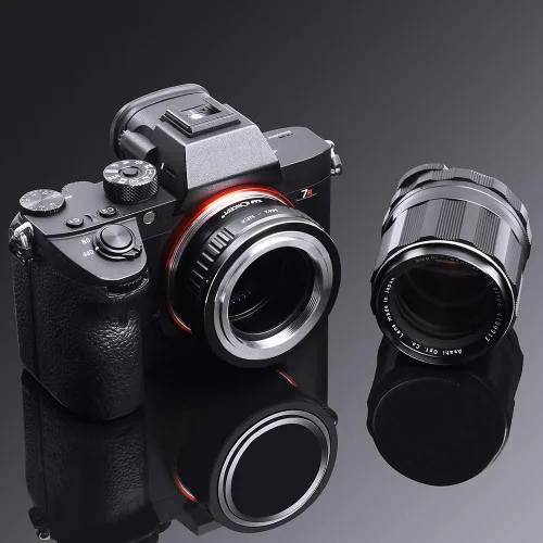 Vista 6 de K&F Concept - Adaptador de Montura de Objetivo Compatible con Lente M42 a Cámara NEX con Montura E Compatible con Sony Alpha NEX-7, NEX-6, NEX-5N