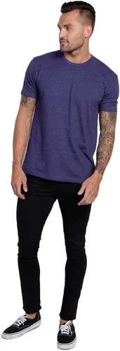Vista 4 de INTO THE AM Camiseta para hombre, manga corta, cuello redondo, suave, ajustada, tallas S a 4XL, camisetas clásicas frescas