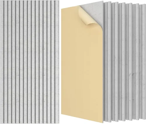 Vista 11 de TONOR Paquete de 8 Paneles Acústicos Grandes, 47.2" X 23.6" X 0.35" Panel de Pared Acústico, Paneles Autoadhesivos a Prueba de Sonido, Paneles