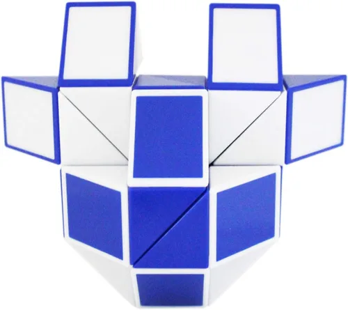 Vista 2 de Mipartebo Magic Snake Cube Twist Puzzle 36 Cuñas Tamaño Grande Twist Fidget Serpiente Juguetes para Niños Bebé Azul Twist Fidget Snake Toys Gift