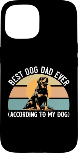 Vista 6 de Rottweiler Dog Lover Gift, Best Dog Dad Ever, Rottie Father Case for iPhone 17