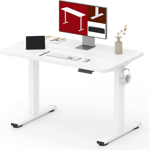 Vista 28 de SANODESK - Escritorio de pie móvil de una pieza con resorte de gas de 32 x 20 pulgadas