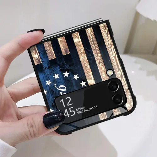 Vista 4 de DAIZAG Funda compatible con Samsung Galaxy Z Flip 3 5G, protección completa, a prueba de golpes, antiarañazos, funda de poliuretano termoplástico