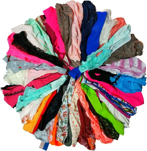 Vista 2 de LUSTA Paquete de tangas variadas para mujer, ropa interior, bikini, hipster, tangas, varios paquetes de tangas