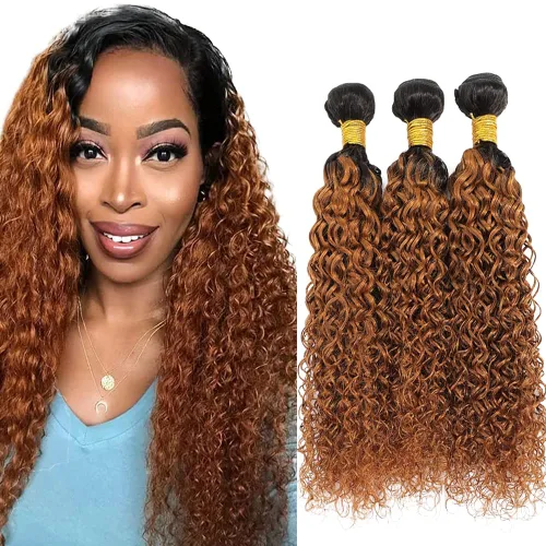 Vista 77 de 300g 1B27 Human Hair Bundles Honey Blonde Bundles Human Hair 10A Brazilian Virgin Remy Hair Extensions 8 10 12 Inch