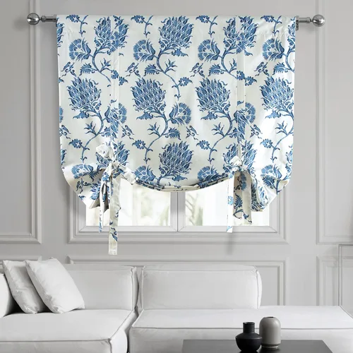 Vista 19 de HPD Half Price Drapes Ikat - Cortinas enrollables para oscurecer la habitación, 46 x 63 pulgadas, cortina enrollable de algodón para ventana de sala
