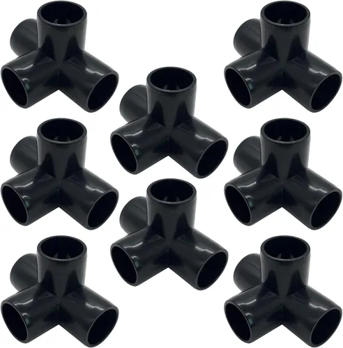 Vista 11 de Accesorio en T de PVC de 1", Conector de Codo de 3 Vías, Codo de 90 Grados con Salida Lateral Grado Muebles, Accesorios de Esquina de PVC