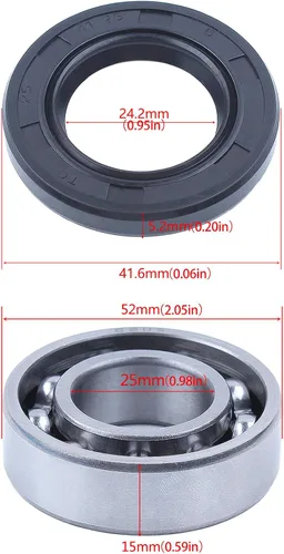 Vista 2 de 96100-62050-00 Juego de sellos de aceite del cojinete del cigüeñal para Honda GX160 GX200 168F 170F 5.5HP 6.5HP 2-3.5KW pequeño motor de gasolina