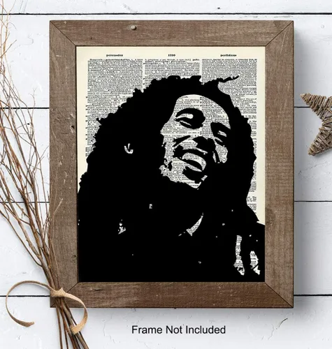 Vista 7 de Reggae Upcycled Dictionary Wall Art Print – Foto vintage sin marco de 8 x 10 pulgadas – Gran regalo para los fanáticos de la música y el reggae