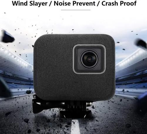 Vista 2 de Taisioner Windslayer - Carcasa para GO Hero 5 Hero 6 Hero 7, color negro, reducción de ruido