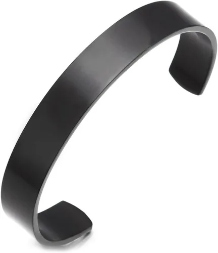 Vista 11 de Pulsera ajustable de acero inoxidable COOLSTEELANDBEYOND para hombres y mujeres minimalista