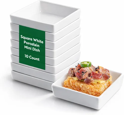 Vista 6 de Restaurantware -Cuencos para salsa de inmersión de 2 onzas, 10 platos de salsa en forma de canoa - aptos para microondas, aptos para horno, platos