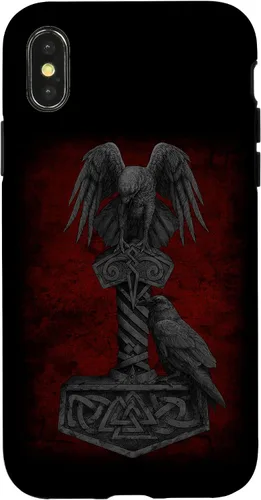 Vista 5 de Funda para iPhone 17 de Mjolnir Odín de la mitología vikinga nórdica de Thor