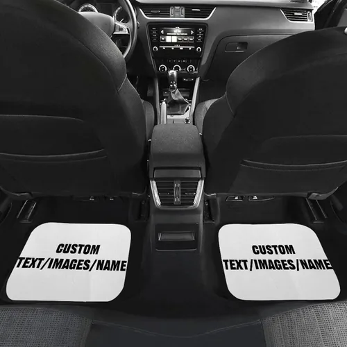Vista 2 de Tapetes personalizados para piso de automóvil, alfombras personalizadas para piso de automóvil con tu nombre de imagen personalizado, texto, juego