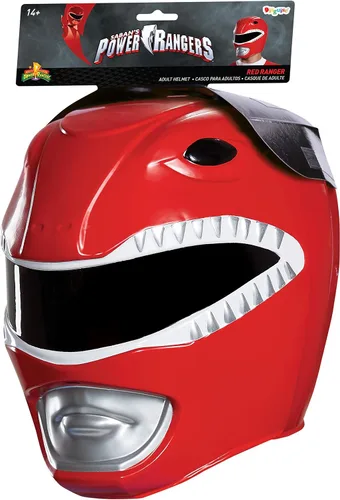 Vista 2 de Disguise Casco Red Ranger Adulto Hombre