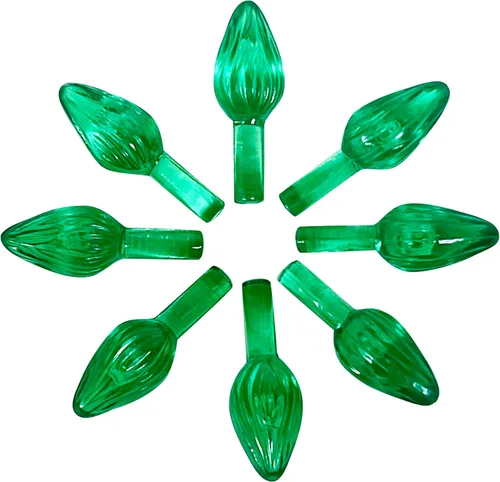 Vista 13 de National Artcraft Adornos de luz para árbol de cerámica estilo giro pequeño, 144 unidades (aguamarina)