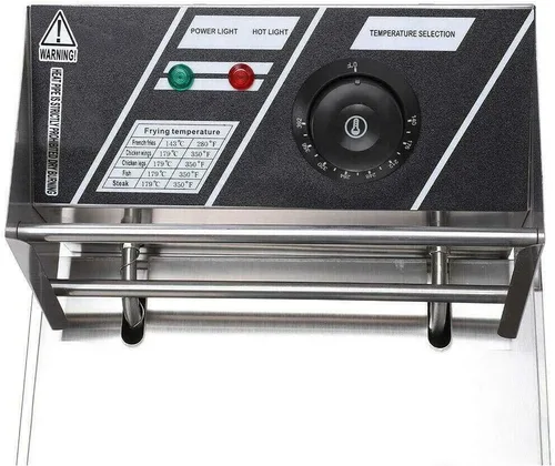 Vista 5 de iropro Freidora de grasa profunda, 10 litros con control de temperatura ajustable, 2500 W para uso doméstico y cesta extraíble para una fácil