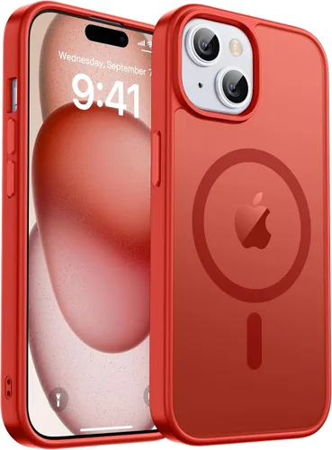 Vista 16 de zapica Funda magnética para iPhone Air, con protector de pantalla de vidrio templado, compatible con MagSafe, translúcida mate, a prueba de golpes