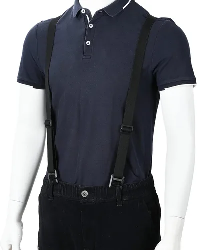 Vista 5 de JenPen Tirantes ocultos en forma de Y para hombre, invisibles debajo de la camisa, tirantes ajustables para el aeropuerto, tirantes de ropa