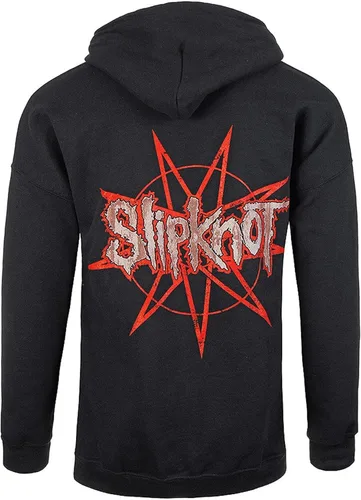 Vista 2 de Slipknot Jersey para hombre sudadera con capucha .5el gris capítulo (Pequeño) (Back Print)