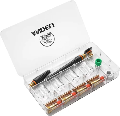 Vista 3 de ANDELI 22PCS TIG soldadura antorcha accesorios kit para WP-17/18/26 10 #