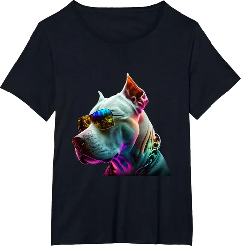 Vista 35 de Dogo Argentino Dogs Dogo Argentinos Camiseta, Negro