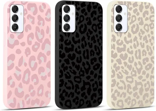 Vista 71 de Pack de 2 fundas con estampado de guepardo para Samsung Galaxy A03s 4G de 6.5", fundas de diseño de patrón de leopardo de lujo, de silicona suave
