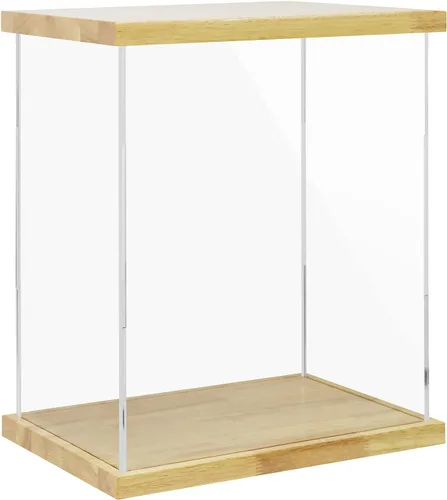Vista 34 de Vitrina de acrílico transparente para trofeos, coleccionables, caja de exhibición de cubo de montaje, soporte de protección a prueba de polvo