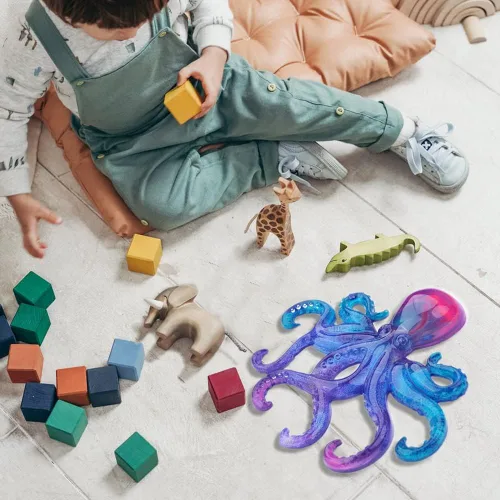 Vista 4 de Moldes de resina de pulpo grandes, molde de adorno de silicona para fundición epoxi, molde de exhibición de animales para manualidades de resina