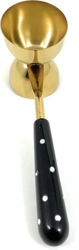 Vista 6 de Vibhsa Herramientas de bar Accesorios y Bar Tending Kit set de 4 para Home Bar (Dorado Negro)