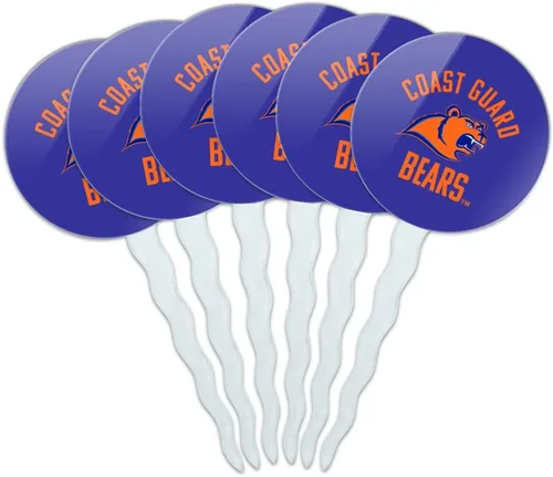 Vista 102 de Abilene Christian - Juego de 6 palillos para cupcakes con logotipo secundario