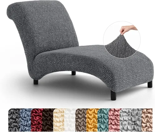 Vista 10 de PAULATO BY GA.I.CO. Funda para Silla de Tumbona Sin Brazos - Funda Deslizante para Silla de Tumbona - Funda para Sofá de Salón - Fundas Deslizantes