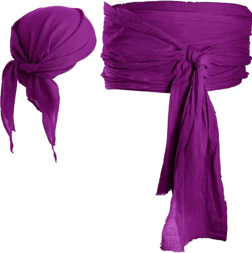 Vista 12 de SATINIOR Halloween Pirate Accessories Bandana Belt Costume