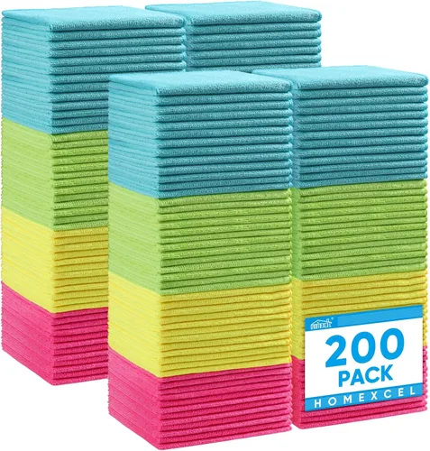 Vista 32 de HOMEXCEL Paño de limpieza de microfibra, toallas de microfibra de alta calidad para automóviles, sin pelusas, sin arañazos, altamente absorbente