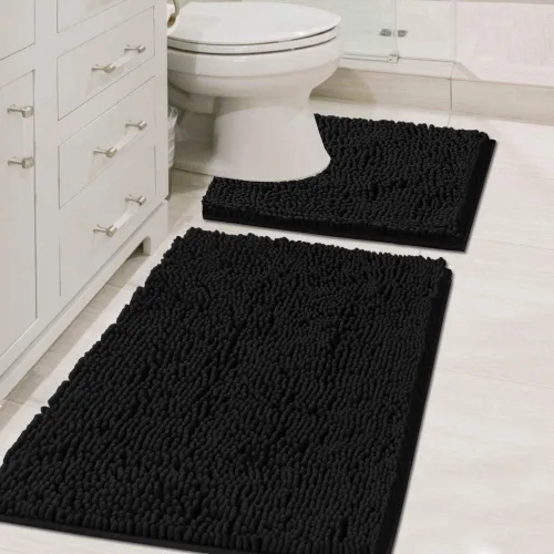 Vista 20 de H.VERSAILTEX Alfombras de Baño para Baño Antideslizantes de Felpa Chenille Extra Suaves y Absorbentes para Cuarto de Ducha Lavables a Máquina