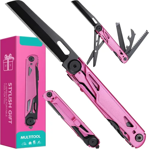 Vista 8 de Cuchillo multiherramienta de bolsillo - Regalos de Navidad para hombres, herramienta múltiple, cuchillos EDC - Cuchillo de bolsillo para hombres