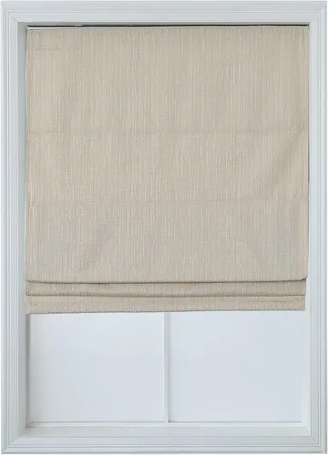 Vista 3 de Everyday Celebration Persianas Romanas sin Cordón 100% Opacas - Persianas de Ventana con Aislamiento Térmico para Uso Interior, Blanco Perla, 23" An