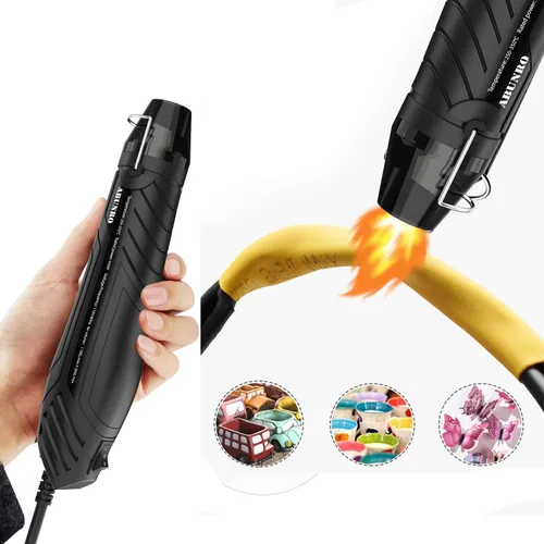 Vista 7 de Mini pistola de calor, pistola de aire caliente de doble temperatura con Protección de sobrecarga de calentamiento rápido, flujo de aire estable