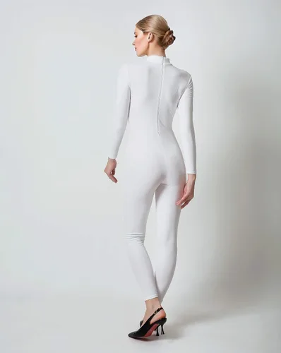 Vista 4 de speerise Enterizo de cuerpo entero con cuello alto y cremallera de una pieza para mujeres adultas